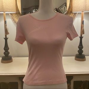 2/$20 BRIDE Rhinestone Pink Tee T-Shirt Small S